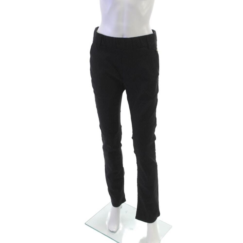 Flog Womens Dress Pants Black Cotton Geometric Inseam 30 Size 27